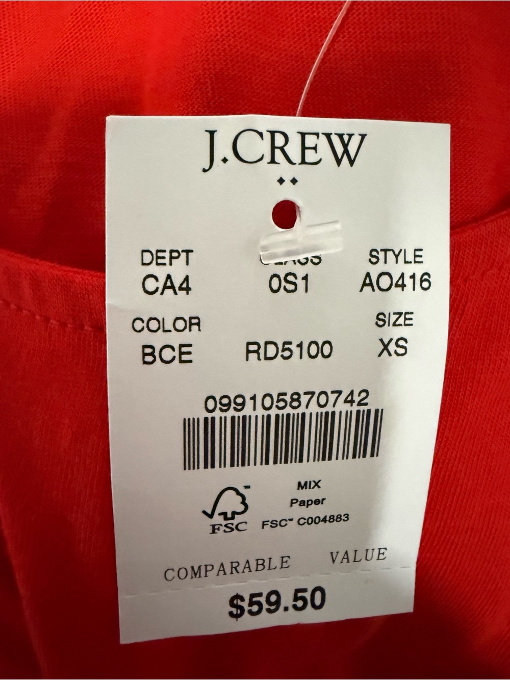 J. Crew Tiered knit maxi dress Bright Cerise Red sz XS cotton nwt new - Picture 8 of 11